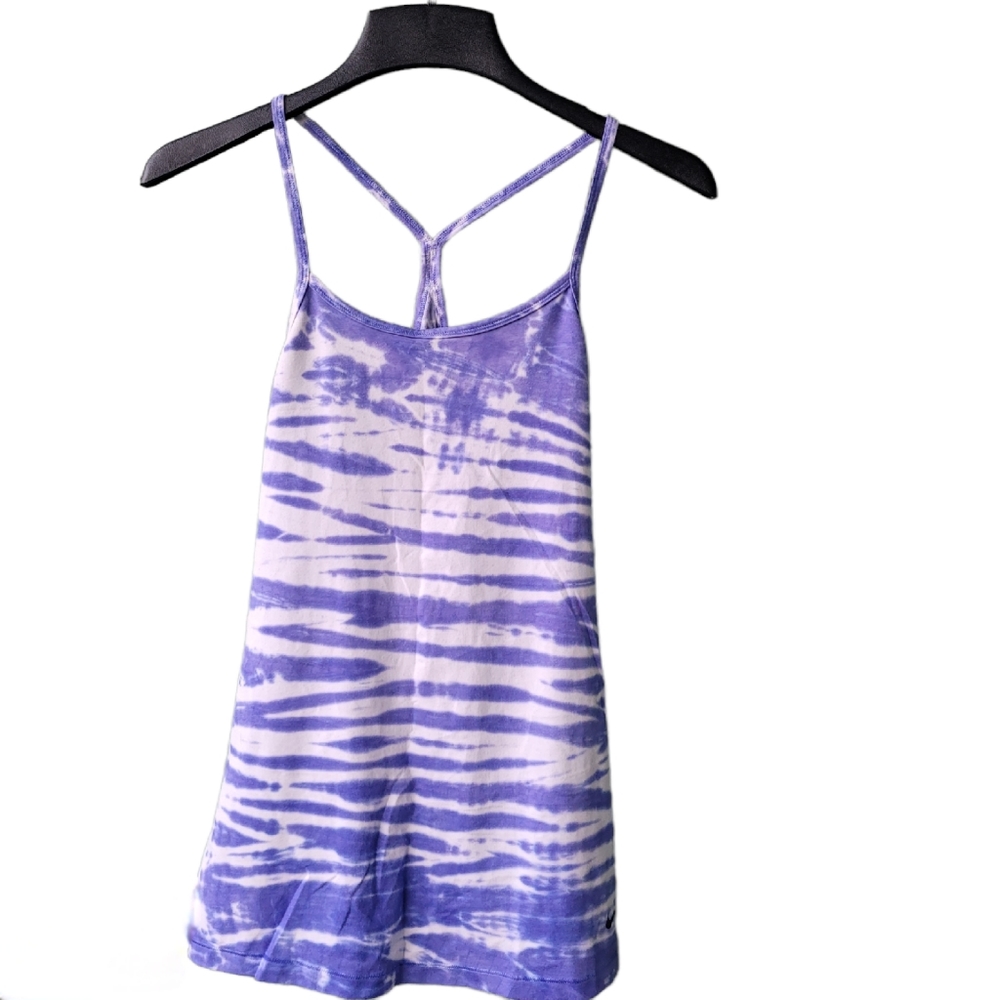 Nike Purple and White Tank Top